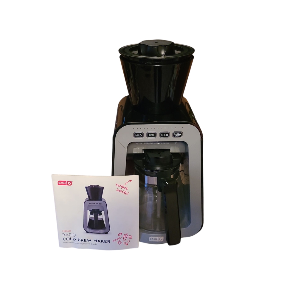 DASH Rapid Cold Brew Coffee Maker with VacuPress, 40oz Fast Fresh Coffee